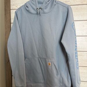 Carhartt women’s Light Blue Hoodie - Comfortable Pullover Sweatshirt